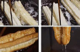 奧利奧油條包麻糍、火腿雞蛋卷油條……網紅賣法助力油條市場“生”力軍